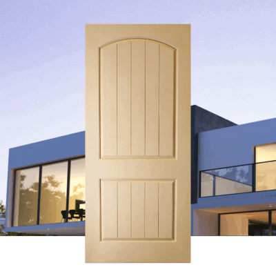 The 2 Panel Plank Camber Top Mahogany Woodgrain