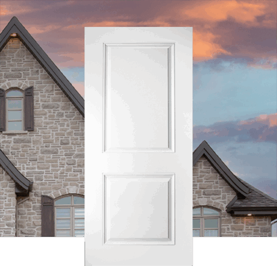 Smooth White Panel 1/2 Lite