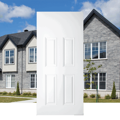 Smooth White 4 Panel Flush Top