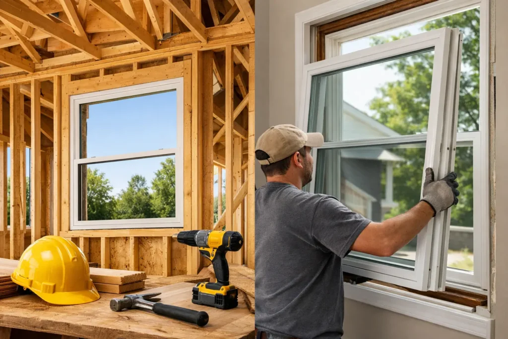 New Construction vs Replacement Windows