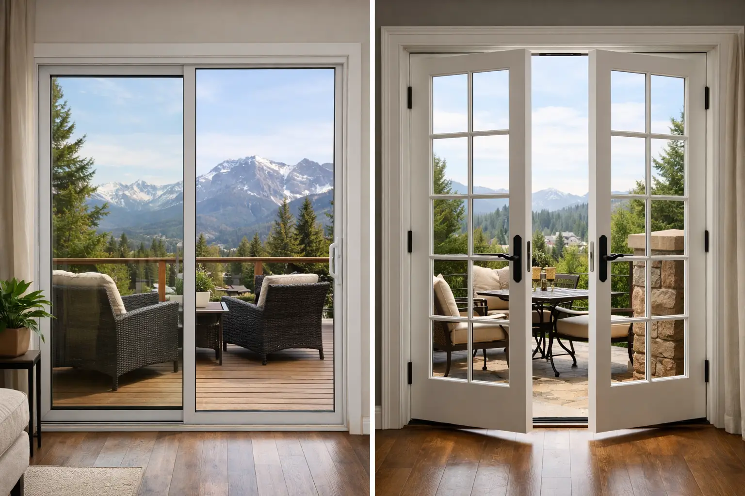 patio doors vs french doors for calgary homes