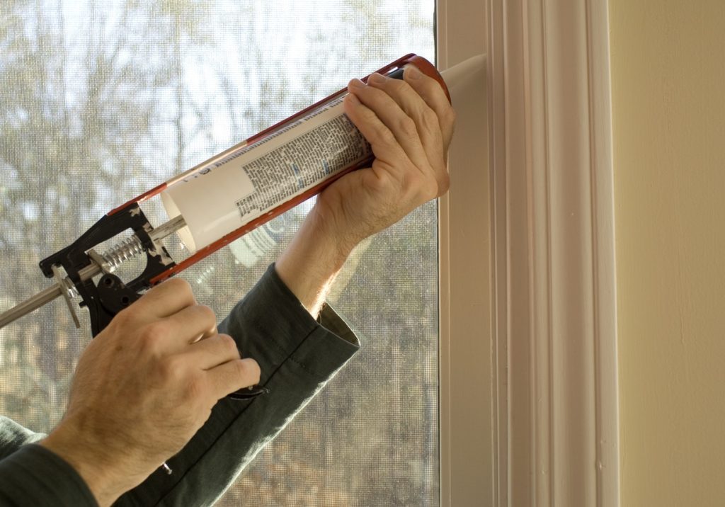 caulking window