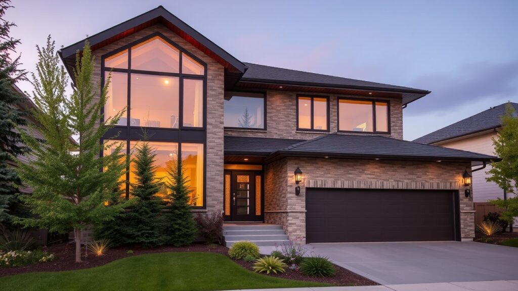 a beautiful home in calgary with modern windows