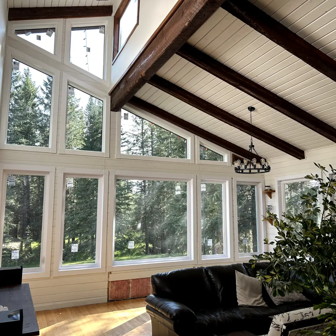 custom shaped windows for custom built homes