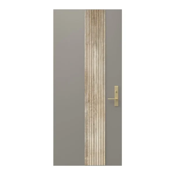 vertical accent – reeded wood