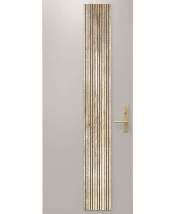 vertical accent – reeded wood - image 4