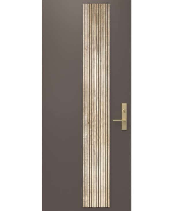 vertical accent – reeded wood - image 5