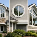 custom shaped windows for better curb appeal