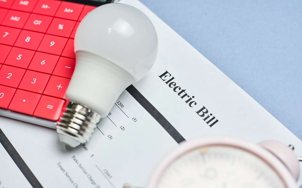 an image of energy bills lying on the table.