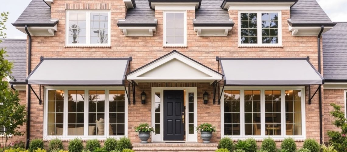 A beautiful home with modern awning windows in calgary